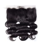 Paquets de cheveux vierges avec boucles en vague et une lace 13*4