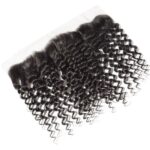 Paquets de cheveux crus bouclés avec une lace 13*4
