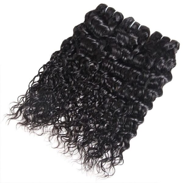 Paquets de cheveux crus bouclés avec une lace 13*4
