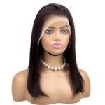 Perruques Cheveux  vierges  lisses et droits  avec une lace 13*4