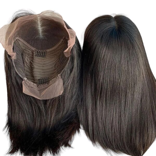 Perruques Cheveux  vierges  lisses et droits  avec une lace 13*4