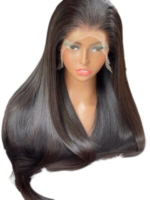 Perruques Cheveux Humains vierges lisses et droits  avec lace 13*4HD