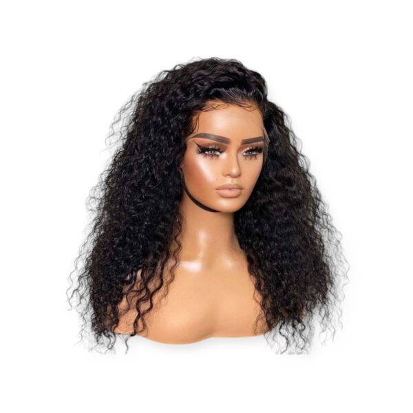 Perruques Cheveux  vierges  bouclés avec une lace 13*4