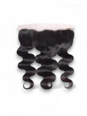 Paquets de cheveux crus avec boucles en vague et une lace 13*4