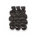 Paquets de cheveux crus boucles en vague