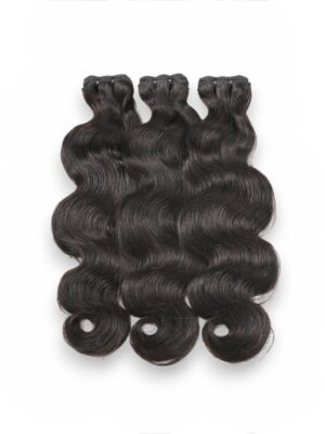 Paquets de cheveux crus boucles en vague