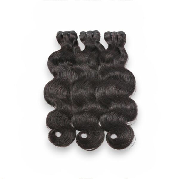 Paquets de cheveux crus boucles en vague