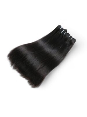 Paquets de cheveux crus lisses et droits