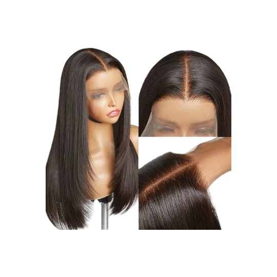 Perruques Cheveux crus lisses et droits  avec une lace 13*4 HD
