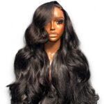 Perruque cheveux crus, boucles en vague avec une lace 13x4 HD