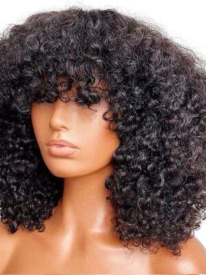 Lessy 
Perruque frange 
16 pouces 250 densité Virgin hair, No lace