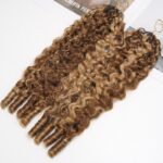 Crochet hair honey blond 50 crochets par paquets