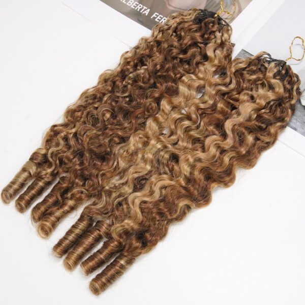 Crochet hair honey blond 50 crochets par paquets