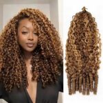 Crochet hair honey blond 50 crochets par paquets