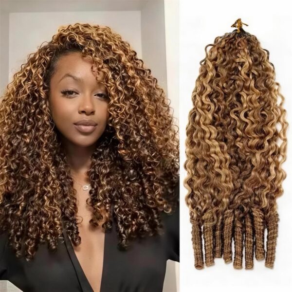 Crochet hair honey blond 50 crochets par paquets